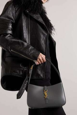 Сумка Saint Laurent Le 5 à 7 Hobo серый