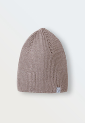 Шапочка вязаная без отворота (бежевый)