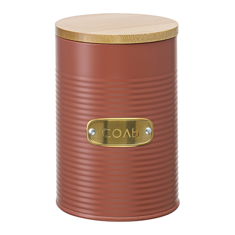 Банка для хранения соли 1.3л Smart Solutions Irmel терракота