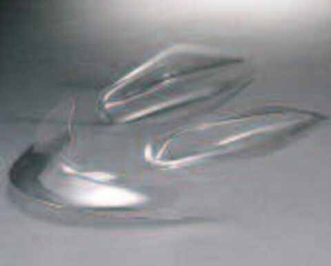 0032WTT3T/3 К-кт прозрачных спойлеров-стабилизаторов 3шт