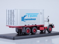 Magirus 290D container white-red 1:43 Start Scale Models (SSM)