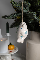 Керамическая елочная игрушка 