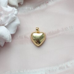 Подвеска Сердце, 16*16 мм, позолота. П219