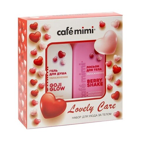 CAFE MIMI  Подарочный набор LOVELY CARE (Гельд/душа+лосьонд/тела ) 200мл