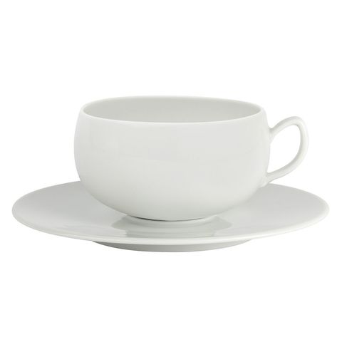 Фарфоровая чайная чашка 250мл, белый, артикул 210947