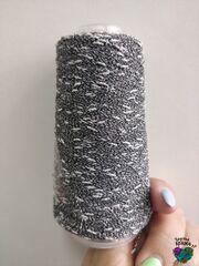 Стальной , арт 35, узелковый люрекс