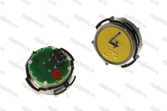 Кнопка (кнопочный модуль) RT42 RUS "4 Этаж", круглая, красная подсветка, Брайль.