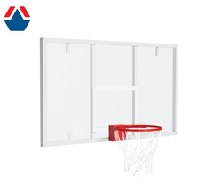 Щит баскетбольный профессиональный игровой оргстекло 15мм 1800х1050  цвет разметки БЕЛЫЙ (для ферм)