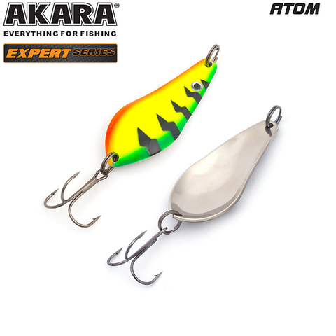 Блесна колеб. Akara Expert Атом 55 мм 10 гр. 8/SIL