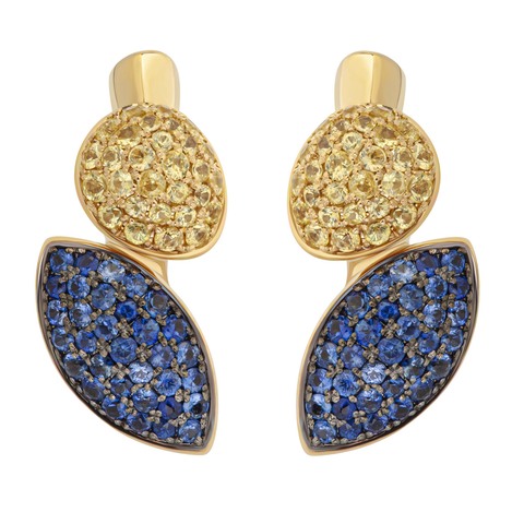 Серьги с Сапфирами, E0259-4/16