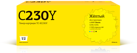 Картридж T2 TC-XC230Y для Xerox C230/C235 (2500 стр.) желтый, с чипом 006R04398