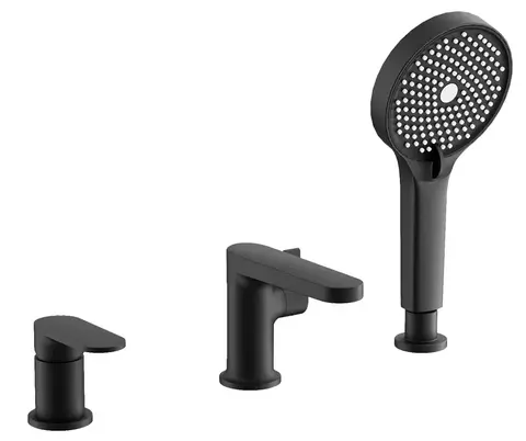 Смеситель для ванны на борт BELZ B66713-7 латунь, черный