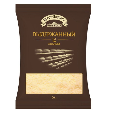 Сыр твердый брест лит выдержанный тертый 50г 45%