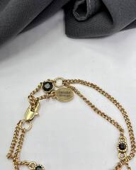 5321- Браслет lux из латуни и подвесками черепами в стиле Alexander McQueen