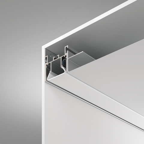 Алюминиевый профиль Maytoni для натяжного потолка 52×35 (Серебро, 2 м), ALM013S-2M