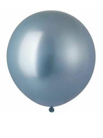 Большой латексный шар хром Синий купить в Новосибирске | Wonderball-project.ru