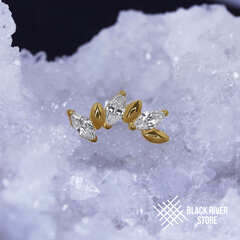 Curv Marquise v.2 Crystal PVD Yellow