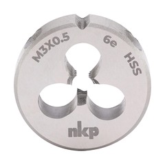 Плашка М 3,0х0,5 DINEN22568 HSS 6e 20х5мм NKP 239030N