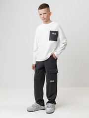 брюки  для мальчика  КР 400859/антрацитовый 3902 к602