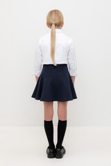 юбка  для девочки  К 7140/индиго