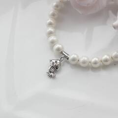 Трубочка с петелькой, спейсер, 5*3 мм, родий, П609