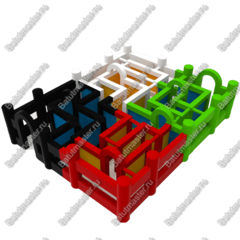 Надувной лабиринт "Мозаика", 6*6*2 м