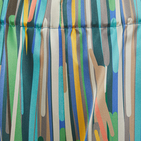 Брюки женские Mollen многоцветные с узором полоски