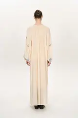 Платье длинное, разноцветное