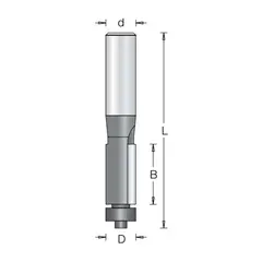 Фреза обгонная с нижним подшипником 12.7x51x108x12 DIMAR 1010199