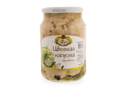Цветная капуста маринованная, 750г