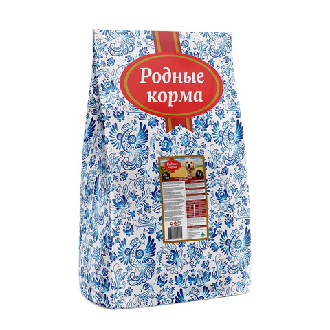 Родные корма сухой корм для взрослых собак (говядина) 10 кг