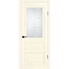 Купить Межкомнатная дверь экошпон Profilo Porte PSC-39 магнолия остеклённая