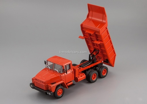 Modellino KRAZ 251 Autocarro Sovietico Dump Truck - Scala 1:43, Rosso E Verde, Vintage Ucraina - Foto 2
