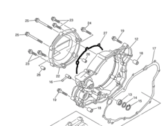 прокладка крышки сцепления малая Yamaha YZ 250F '02-13 / WR 250F '02-13