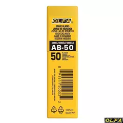 OLFA 9 мм, 50 шт, в боксе, сегментированные лезвия (OL-AB-50)