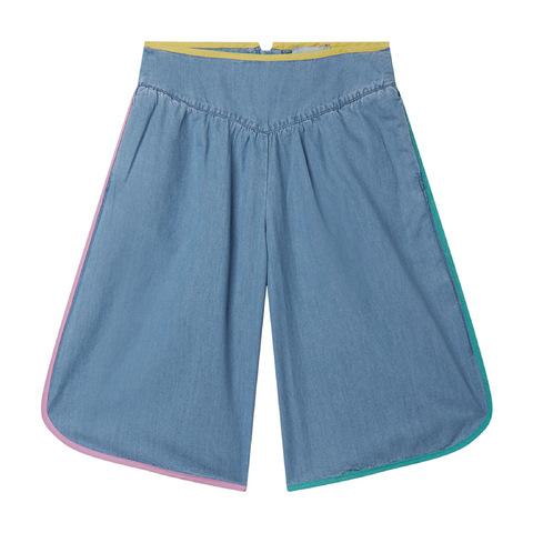 Кюлоты Stella McCartney Kids Light Blue Denim