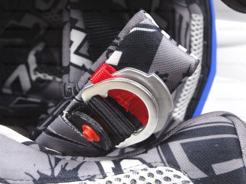 Шлем кроссовый Just1 J32 2017 белый-синий-красный, размер L (59-60)