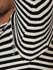 Купить тельняшку Водолаз - Магазин тельняшек.ру 8-800-700-93-18ВОДОЛАЗ Зимняя тельняшка двойной вязки полушерсть (черная полоса) ГОСТ МИНОБОРОНЫ в Магазине тельняшек