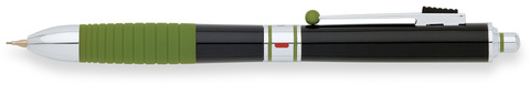 Ручка многофункциональная Franklin Covey Hinsdale Black Lacquer & Green Grip (FC0090-1) (FC0090-1)