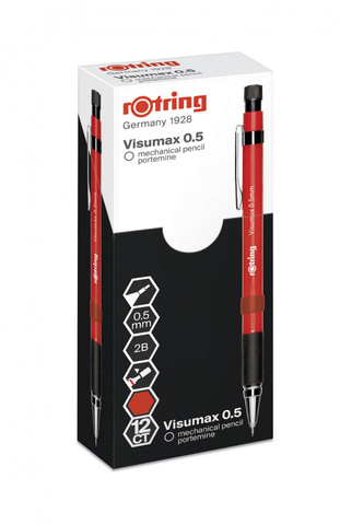 Карандаш механический Rotring Visumax 0.5 mm красный (2089099)