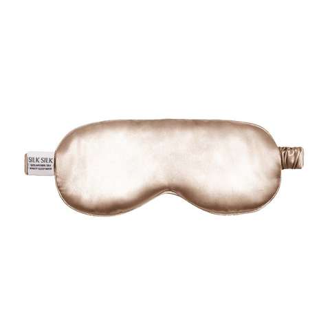 Шелковая маска для сна Silk Silk карамель