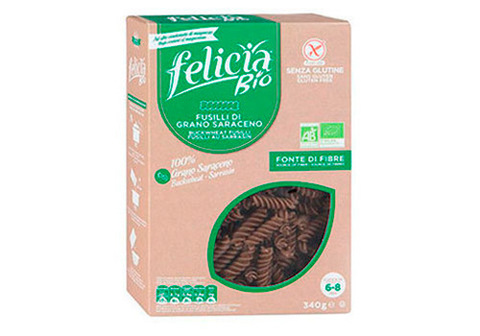 Паста из гречихи "Фузилли" Felicia Bio, 340г