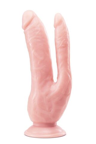 Телесный фаллоимитатор 8 Inch DP Cock - 20,32 см. - Blush Novelties Dr. Skin BL-25103