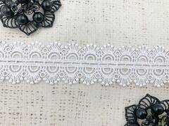 Кружево плетёное, ш. 3 см, белый