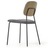 Стул Benilda темно-серый с дубовым шпоном и сталь с черной отделкой