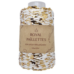Royal Paillettes (01 gold - белый золото)