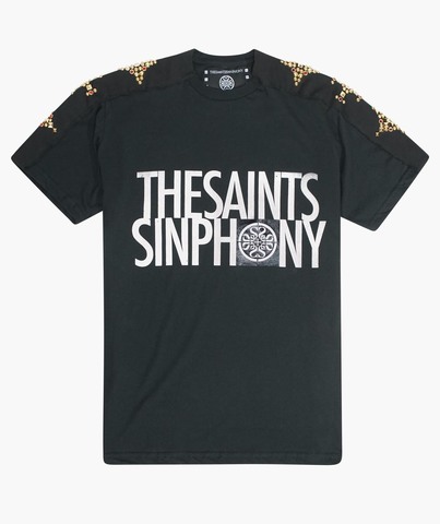 The Saints Sinphony | Футболка мужская BLACK AND GOLD TS3315 перед