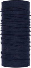 Шерстяной шарф-труба Buff Wool midweight Night Blue Melange