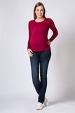 Лонгслив для беременных 06992 красный