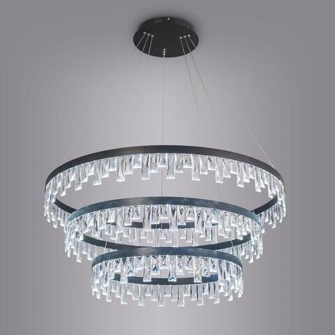 Подвесная светодиодная люстра Citilux Celeste Nero EL320P120.1